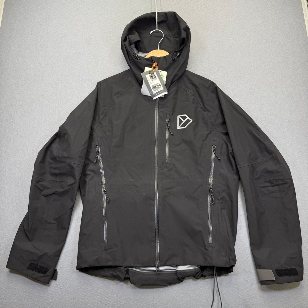 Didriksons Herkules USX JKT Black Waterproof Rain Shell Jacket Medium Sample‎